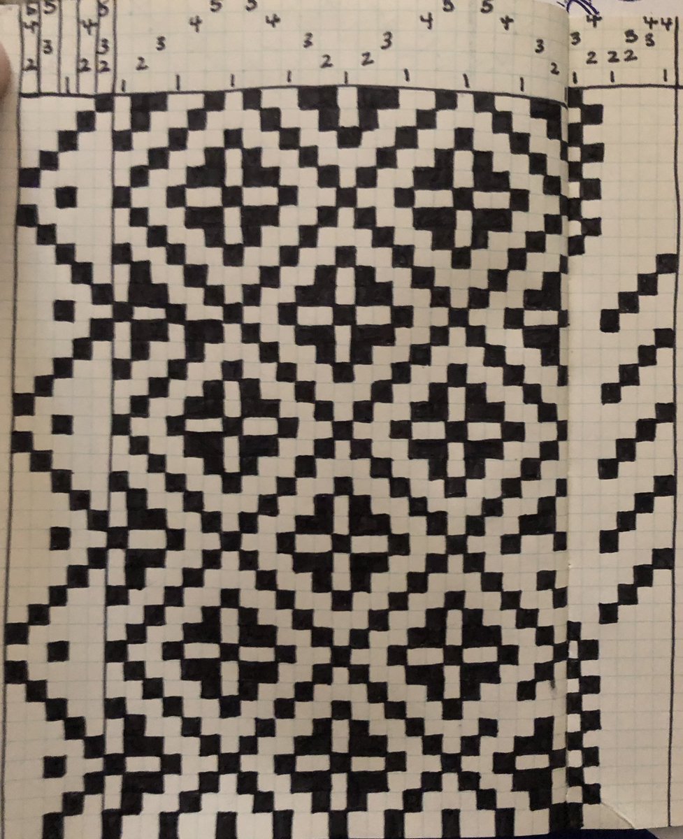 Can you find the one error in my weaving draft? 🔍