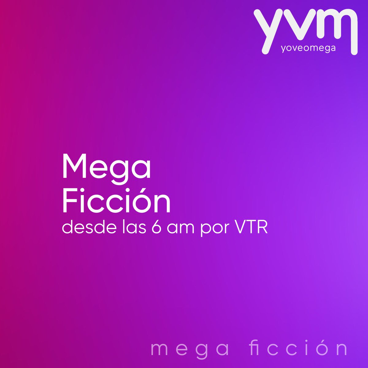 yoveo_mega's tweet photo. ¡Mañana se lanza #MegaFiccion en vtr donde podrás ver series como #PitucaSinLucas #PapaALaDeriva #TeDoyLaVida #EdificioCorona o #AmarProfundo! https://t.co/WAMDUuW02y