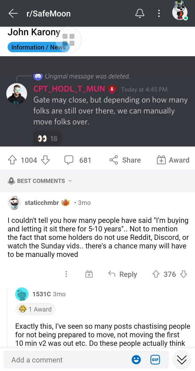 RozPriester's tweet photo. @CPT_HODL_T_MUN what's up I still can't access my v1 tokens from your wallets direction to migrate I did so on Jan 4th and I need help getting unfucked over by safemoon https://t.co/089hD0B6ZF
