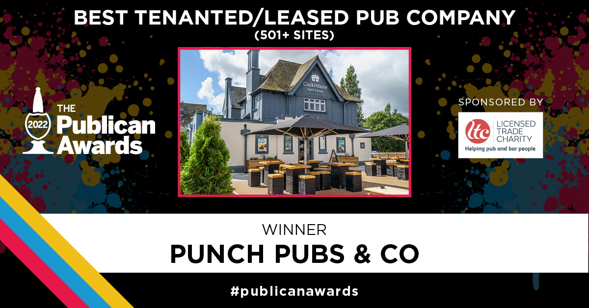 morningad's tweet photo. The new owner of the Best Tenanted/Leased Pub Company (501+ Sites) award, sponsored by @LTCharity, is... @punchpubs! Congratulations! #PublicanAwards https://t.co/wbtDiN6CRC