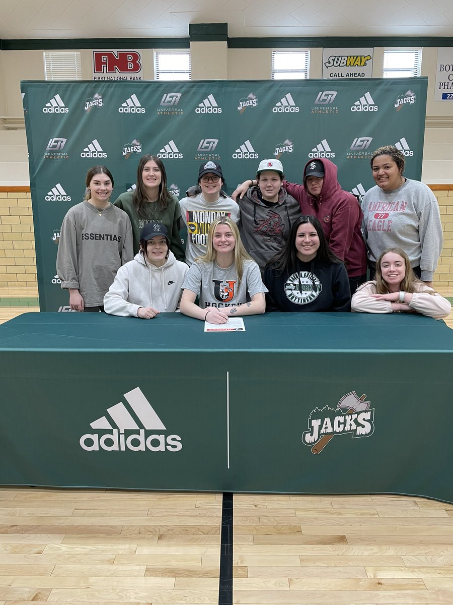DCB_WHockey's tweet photo. Ladyjacks Sophomore Crystal Wale has signed a letter of intent to transfer to @JimmieKnight @JimmieAthletics @uj_whockey Crystal will continue to play hockey while pursuing a degree in Nursing. Congrats Crystal! We will miss you! https://t.co/gCCrgdkk3P