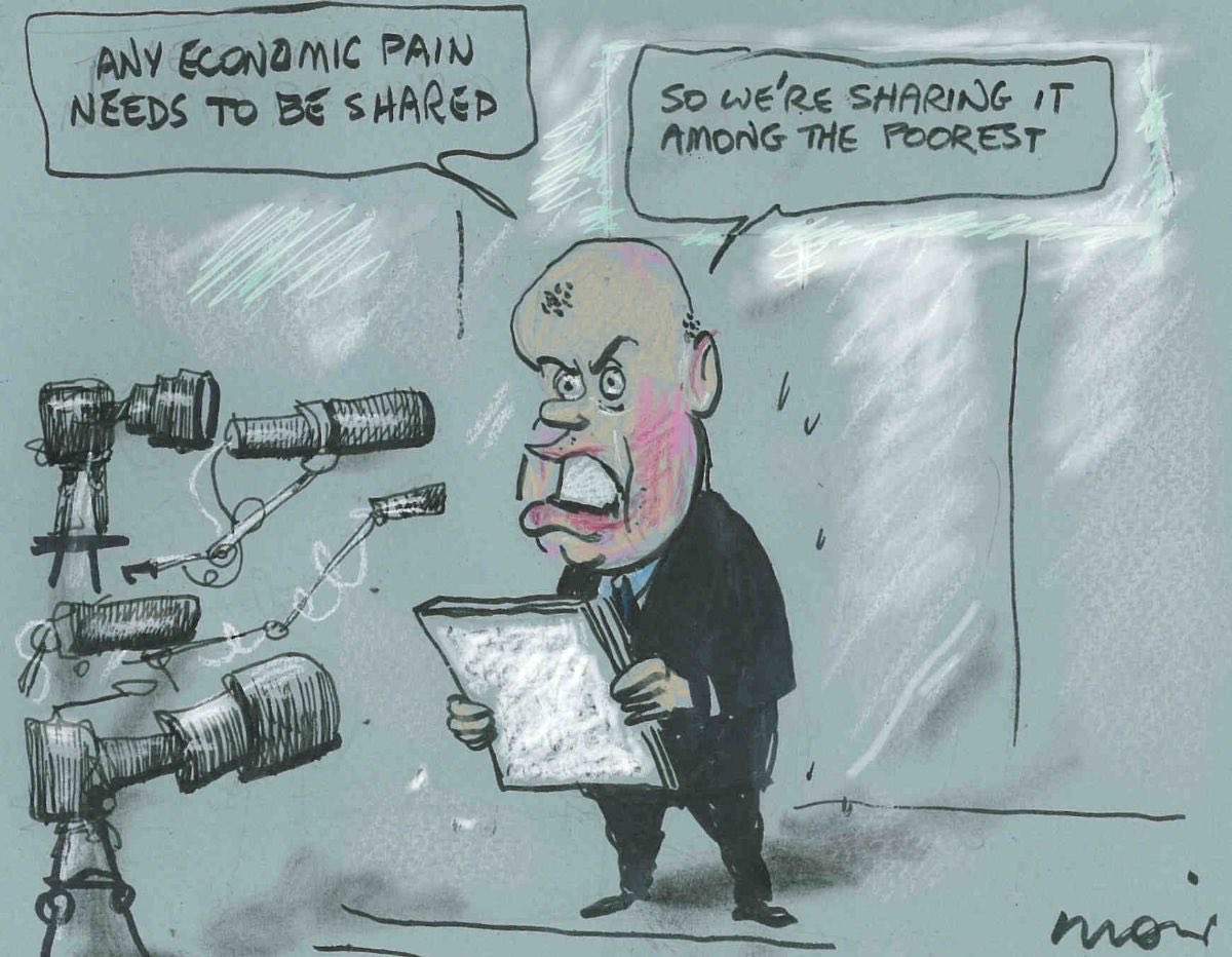 @moir_alan nails it yet again. Sub at moir.com.au for a daily dose in your inbox. #PunishThePoor