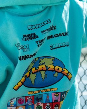 CryptoBatzNFT's tweet photo. We created some exclusive NFTLA merch with some of our friends. Swing by our stand if you’re in town or can also grab online. Available for a couple more days only ✨🌎 @RealSupDucks @3landersNFT @thingdoms @peacevoid_world @breadaverse @trippytoadznft @RareGhostClub https://t.co/77ypmYNc9w