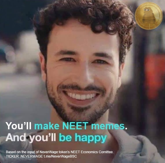 NeverWage's tweet photo. NeverWage is pleased to announce its 4th meme competition with $200 of prizes for Most Bullish, Funniest and Most Topical memes! Ending Sunday 9PM GMT. https://t.co/MdxdxiAtTO  #memecomp #NeverWage #bullish https://t.co/IgmCmdKSTs