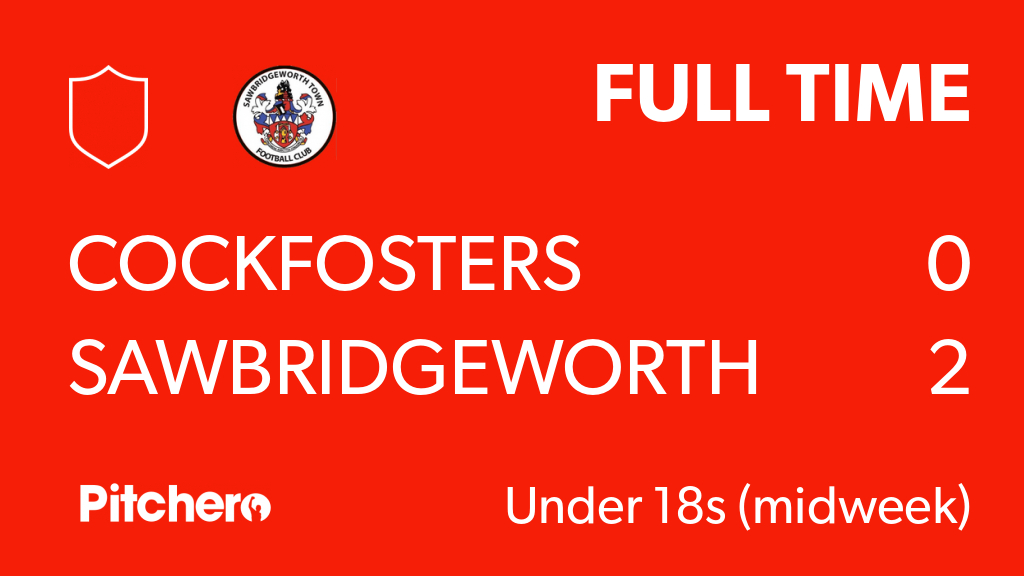 FULL TIME: Cockfosters 0 - 2 Sawbridgeworth Town FC
#COCSAW #Pitchero
pitchero.com/clubs/sawbridg…