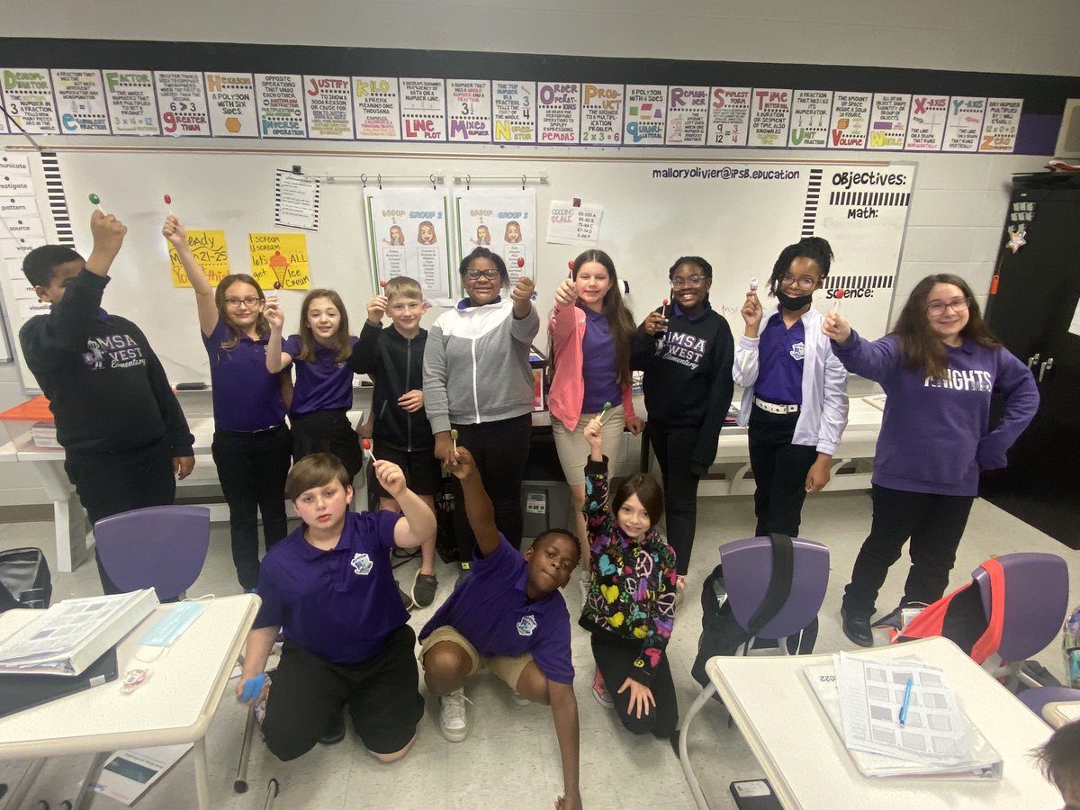 OlivierMallory's tweet photo. We are a “Sucker” for a terrific Tuesday! Blow pops for all students with great behavior last week! #mtss #ipsbproud #actdorimpact #RewardsOrRegrets @msawestpk5 https://t.co/W5mhcrmtoH