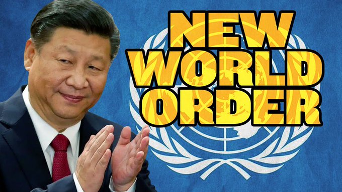 WatchmansPost's tweet photo. #CommunistWorldOrder
#UnitedNations
#China #NWO #WW3
───────────────
(#Revelation13v4) —
And they worshipped the #Dragon 
which gave power unto #The_Beast

Dragon = China
Beast = United Nations https://t.co/gXpxMhEVk8