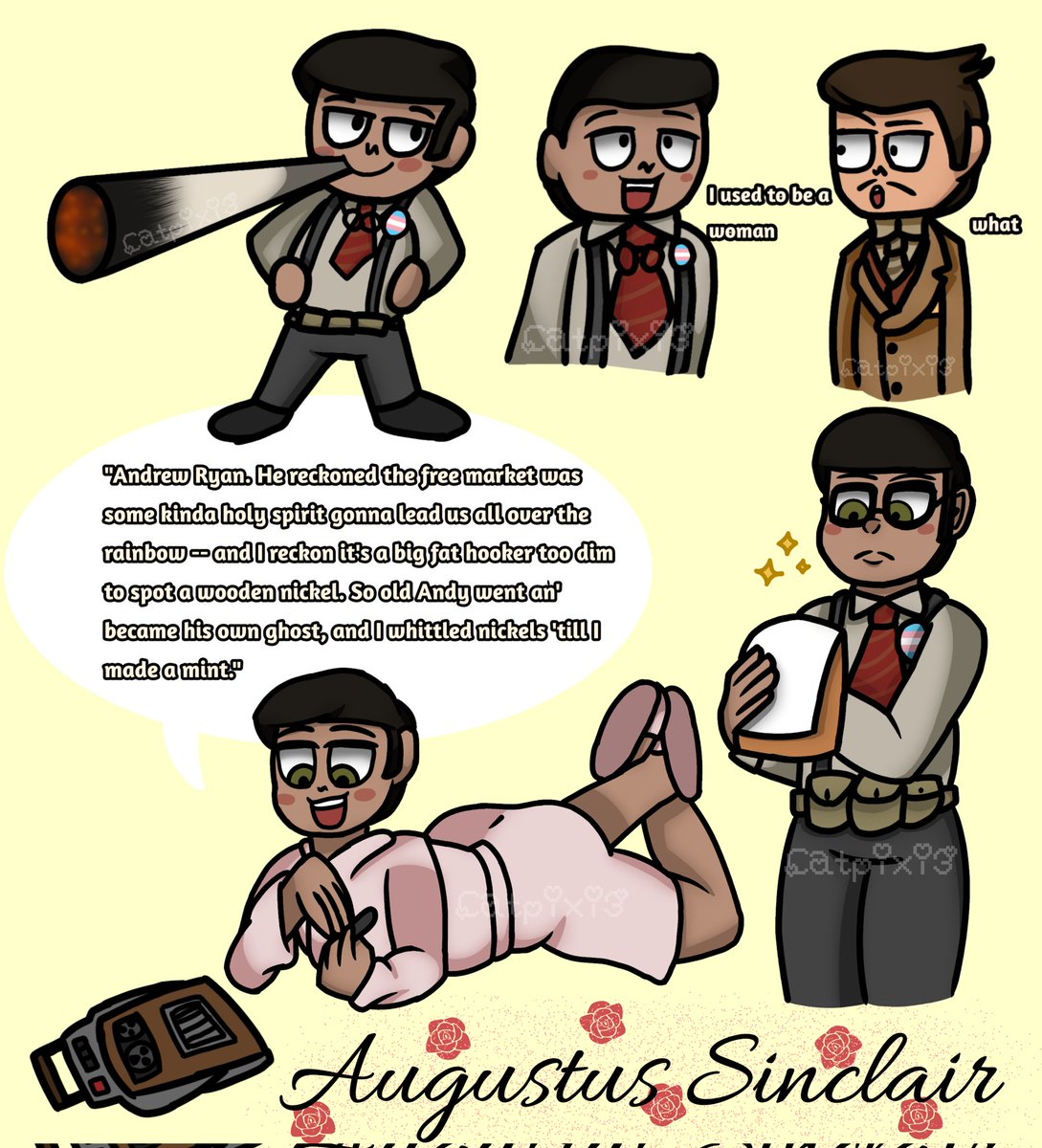 catnyxi3's tweet photo. He's so 😩♥️ #sinclair #augustussinclair #bioshock #bioshock2 #doodles #art #bioshockfanart https://t.co/1MFgbXOFX2