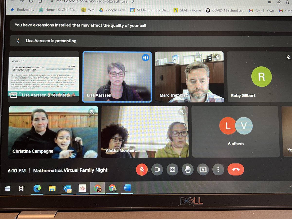 Thank you ⁦@MrsAarssen⁩ for sharing your mathematical knowledge with the families ⁦<a href="/StJosephCorCS/">St Joseph Corunna</a>⁩.  Families discovered fun and easy was to support math learning at home. #sccdsb ➕➖✖️➗🧮🤗