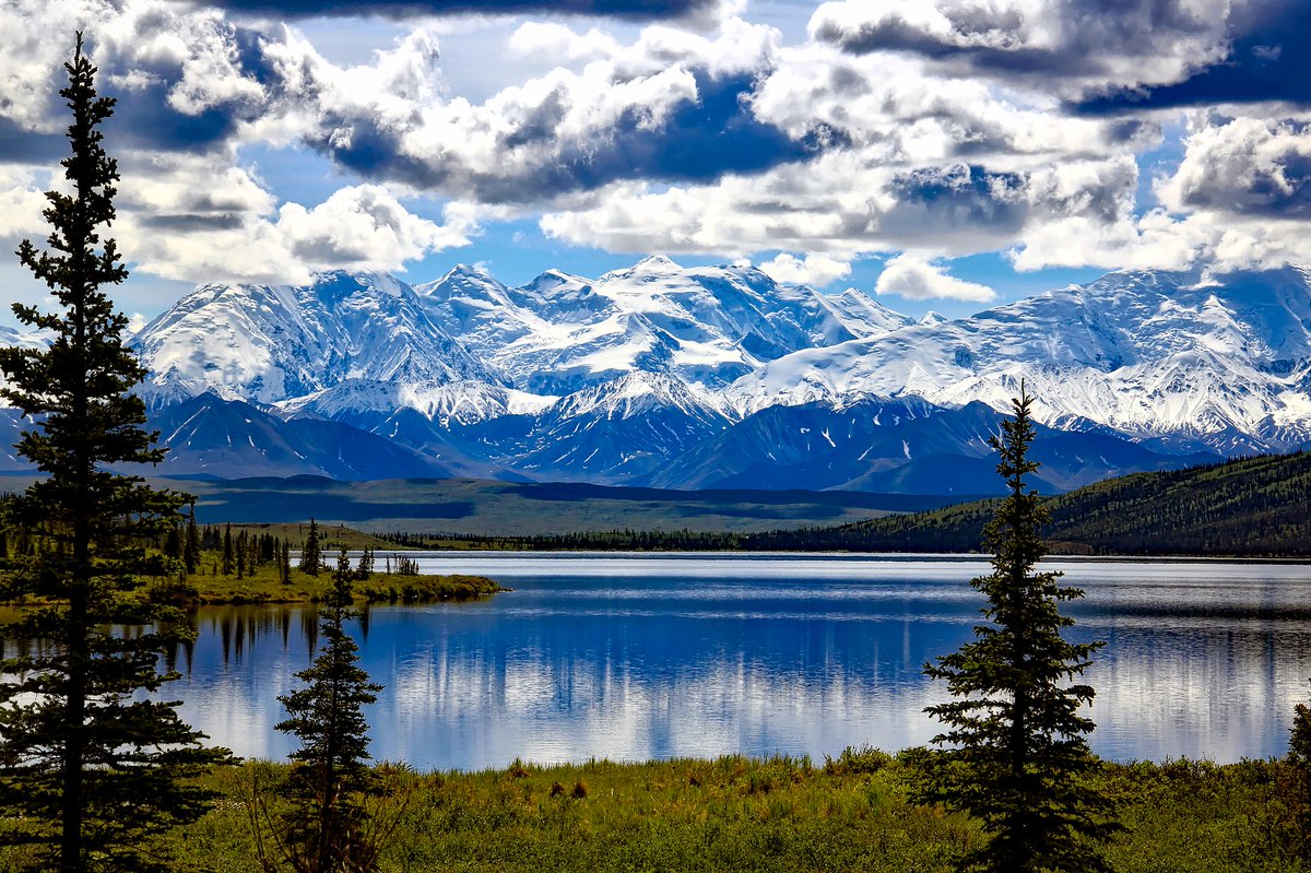 lingometro's tweet photo. #Alaska has a wealth of natural beauty and National Parks, but none are more famous, and few more majestic, than #DenaliNationalPark. With the grand mountain as its centerpiece, Denali has a variety of natural beauty and wildlife! 
#LingoMetro #FunWithEnglish #NationalParksUSA https://t.co/j1XguZsFHj