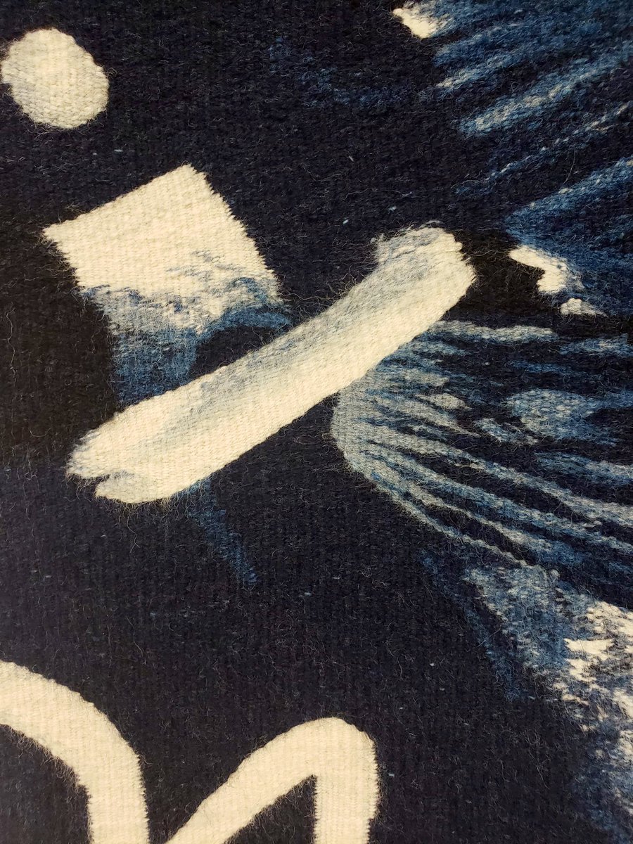 TeaOkro's tweet photo. Finally finished this tapestry I started before COVID - just in time to ship it off to @HEALLREAF International Exhibition of Woven Tapestry!

“Monochrome”
Tapestry
21x17
Wool Weft on Cotton Warp

#tapestry #Wool #Cotton #Art #Abstract #ArtistsofTwitter #Artist #FiberArt #Fiber https://t.co/yY5qPYeO64
