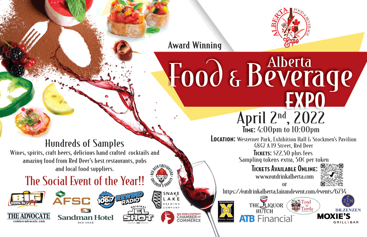 play101reddeer's tweet photo. The @EatDrinkAB is happening THIS WEEKEND, and we got a chance for you to win a pair of tickets. RETWEET THIS NOW and you are entered to win! https://t.co/9oGaedFMqB