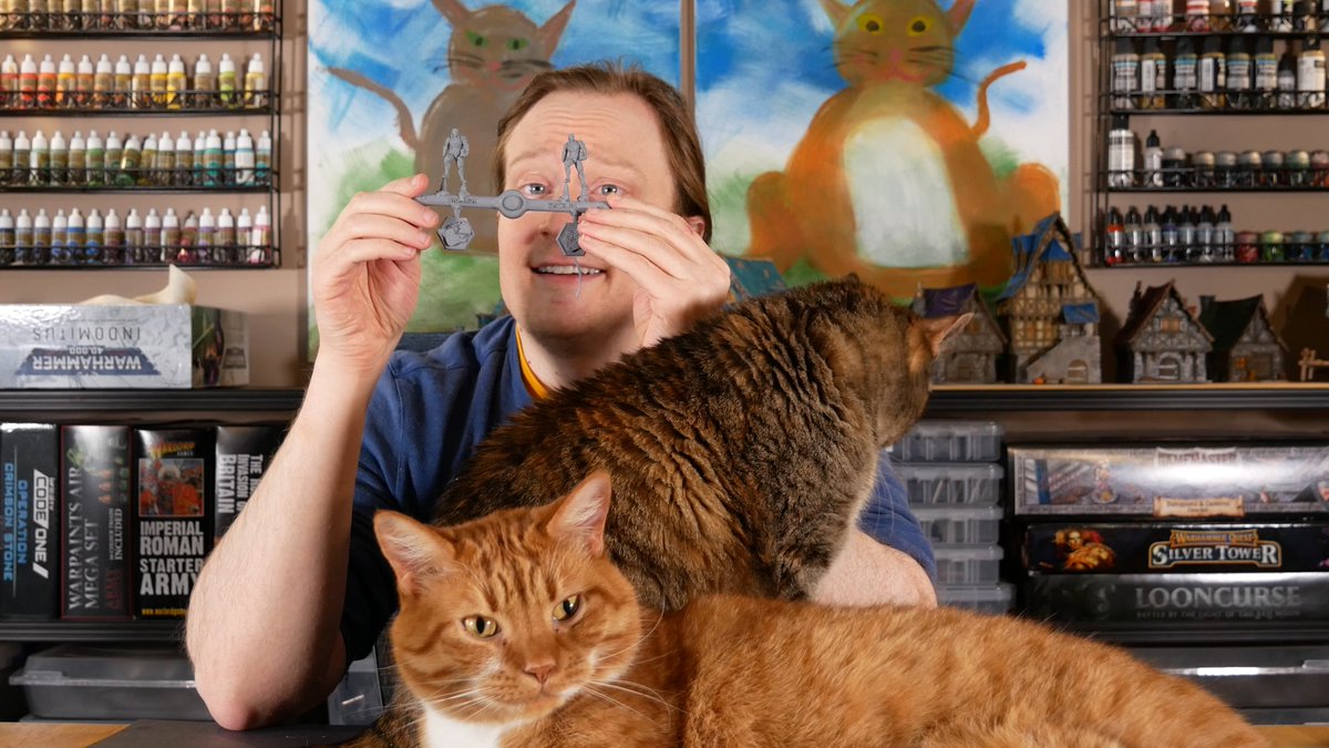 gtHobbies's tweet photo. This shot started with 0 cats. They are happy I'm home!
If you look closely, there's a @SiocastSl technology demo sprue behind the cats. The sprue has tiny brents sculpted by @lootstudios_ This is pretty cool stuff!!! #siocast https://t.co/be3CS7Ne7f