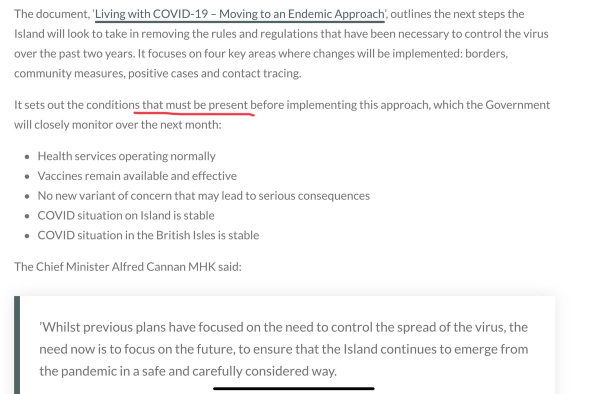 iomlynne's tweet photo. @LawrieHooper @Charles2cpr @alfredcannan @Hettyetty @chrischirp So @LawrieHooper can you confirm you are confident that we meet fully the 5 conditions required to move to the endemic approach? Can you answer YES to each of the 5 conditions? Vaccines - perhaps, the rest the answer is NO https://t.co/l0xDmmX63A