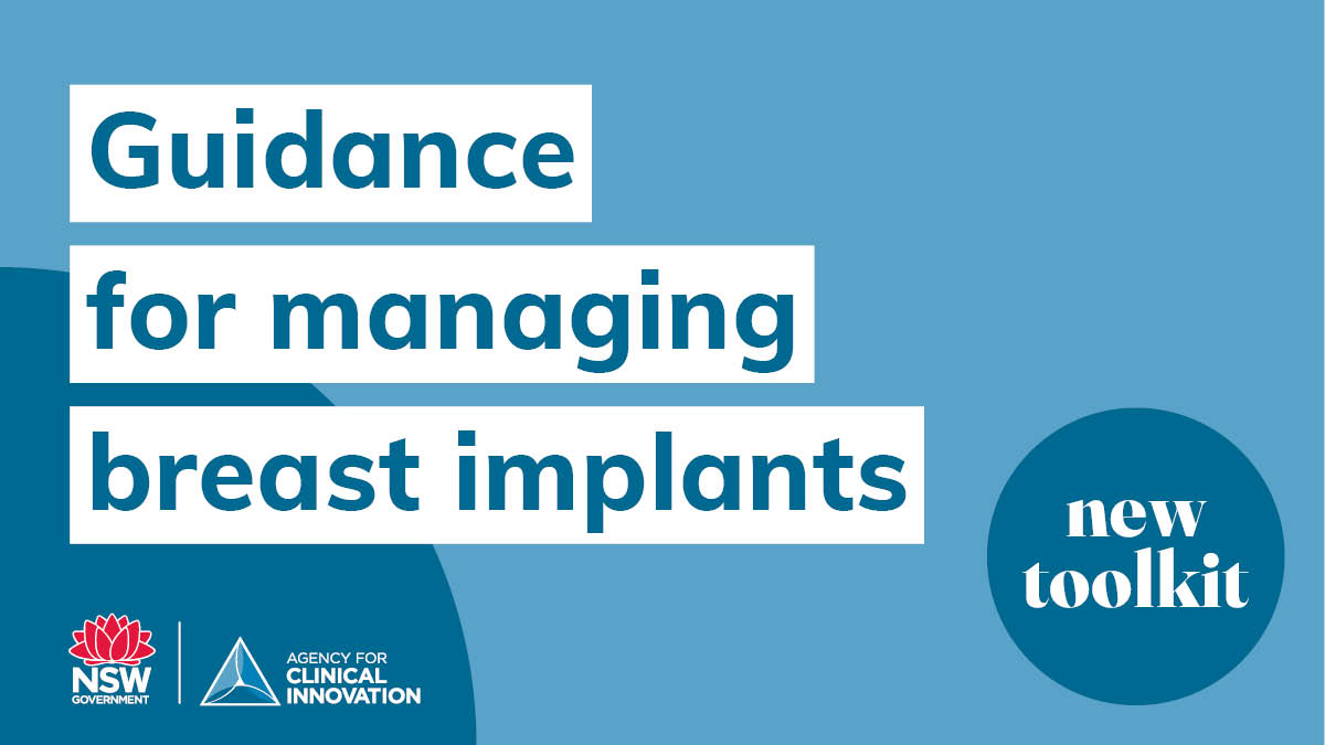 The first comprehensive clinical guidance for breast implant surgeons and patients in Australia is now available. 

The toolkit helps empower, inform and educate people considering or who have #BreastImplants: aci.health.nsw.gov.au/resources/surg…