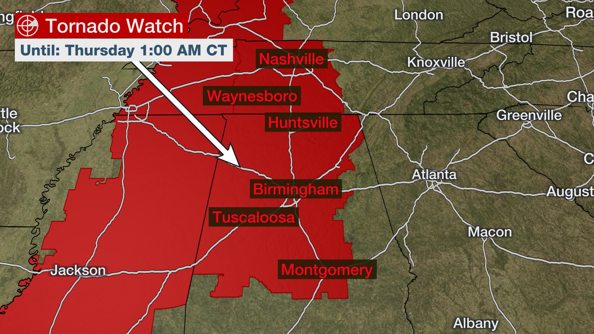 The Weather Channel on Twitter "A tornado watch has been issued for