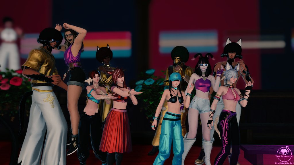 FlamingoXIV's tweet photo. Follow the call of the disco ball... 
A few of tonights pics, join our discord where you can find all of our photos and upcoming events!  https://t.co/VboWmEYp4D https://t.co/Kif6u4Zt5T