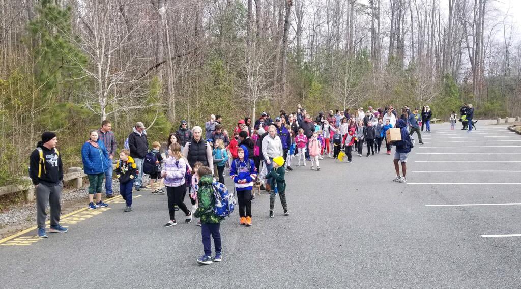 JBWatkinsPE's tweet photo. Another fabulous Walk 2 School Day‼️  Thank you to ALL who participated in some light morning exercise, a great way to start our day 💛💙💪@JBWatkinsES @ccpsinfo @CCPSHPE https://t.co/9NzWJgKXkP