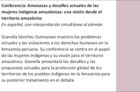 CuencasSagradas's tweet photo. @gianella_sa, vocera de la iniciativa, hablará de las amenazas y desafíos actuales de las mujeres indígenas amazónicas: una visión desde el territorio amazónico. 

✍️HORA: 7 A.M.
LINK: https://t.co/jR6C5thtYn

@aidesep_org @FPachamama_Ec @epicyasuni @coicaorg https://t.co/nP1jxqGPCQ