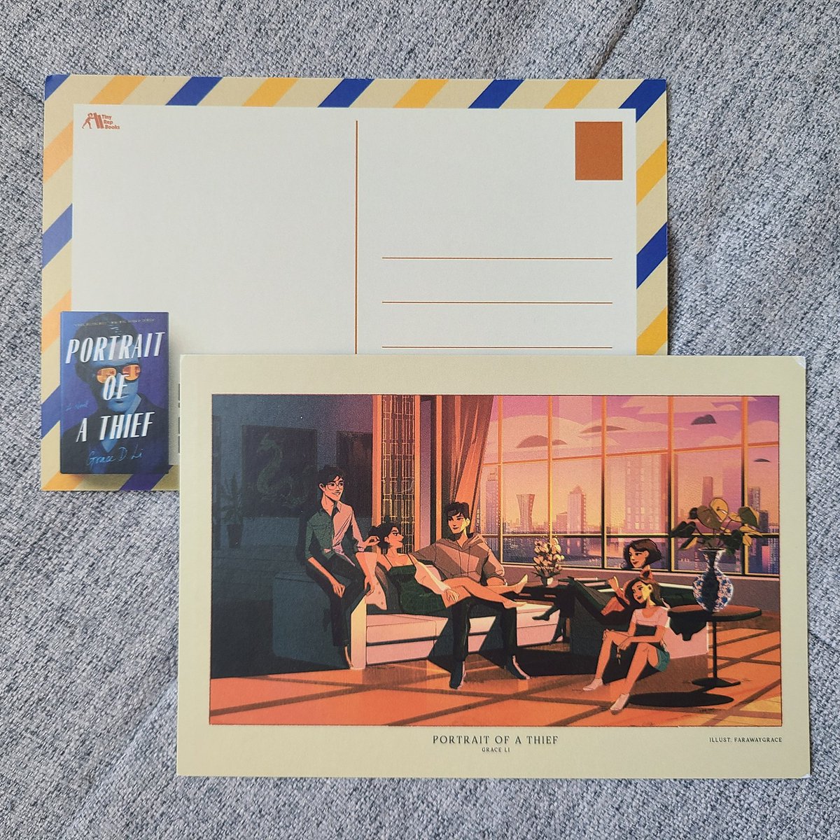 gracedli's tweet photo. a quick lil giveaway bc the postcard version of @farawaygrace's character art for PORTRAIT OF A THIEF has just arrived (and it looks ridiculously good 😱)!

RT + F by this friday and i'll mail 10 out, open int'l! 🎨🎉 https://t.co/iRQWJADAGg