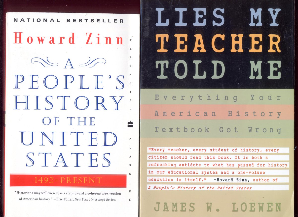 FlamingAnvil's tweet photo. 2 Books People's History of the US by Howard Zinn + Lies My Teacher Told Me by James W.Loewen #HistoricalRevision #HistoricalWhitewashing #LiesMyTeacherToldMe #Americanhistory #APeoplesHistoryOfTheUnitedStates #HowardZinn #JamesWLowen - Free Ship https://t.co/gXSUXb07SD https://t.co/Lz4iRgNlBq