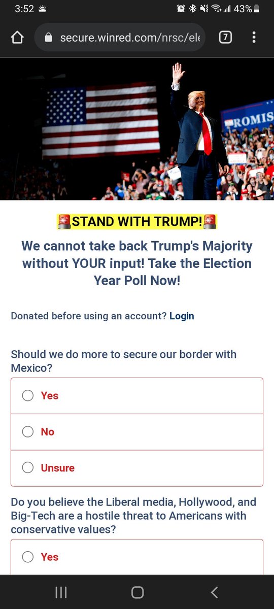 Liz_Mar's tweet photo. @WINRED @gerritlansing This is the link I was texted. This is clearly funded by @WINRED. You should take ownership over the harassing texts your campaign is sending and the violation of terms. https://t.co/jbZ2vscz7t
