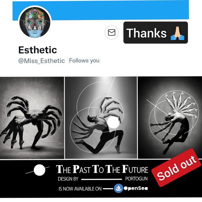 Miss_Esthetic's tweet photo. Look what I found 👀 A series of three “The past to The Future” made by starting young artist @portogun . I think it’s very powerful. #talent #nftphotography #NFT #digitalart https://t.co/ksMJzQ5AuK