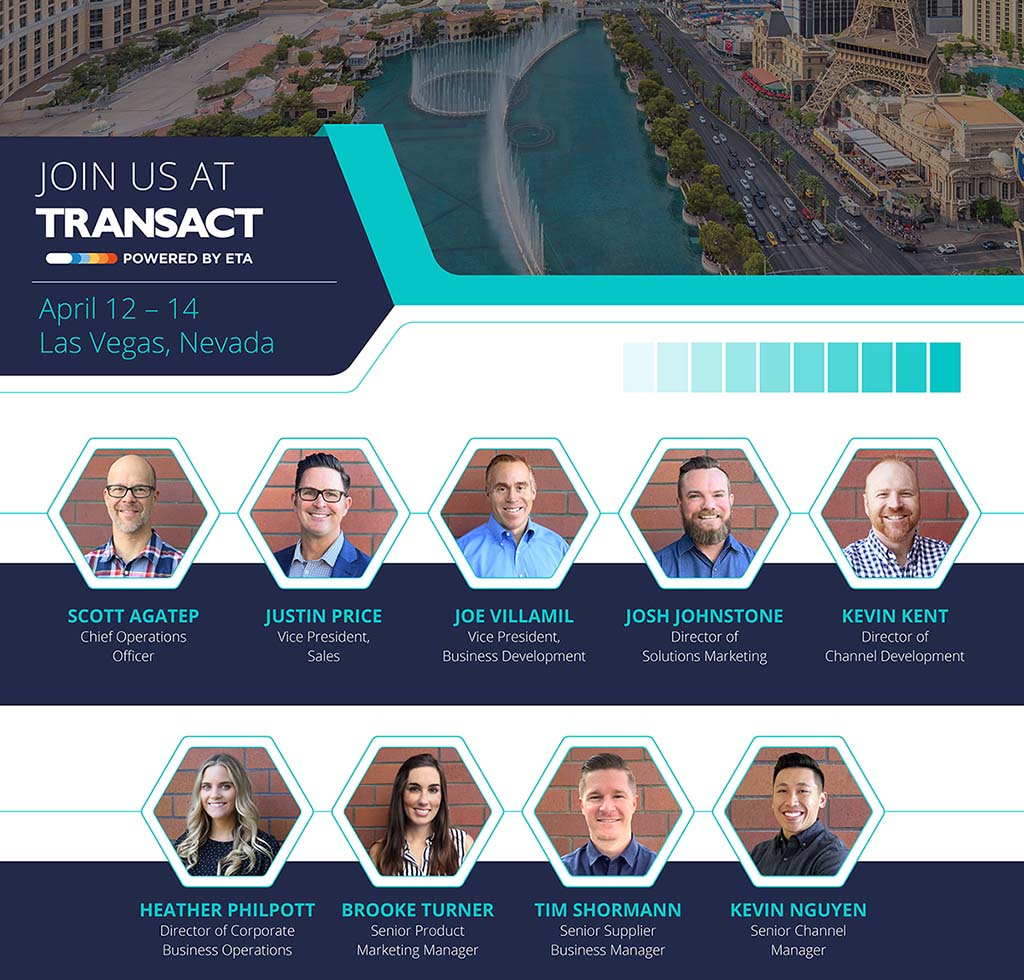 POS_Portal's tweet photo. It's been almost 3 years since the last @ETATRANSACT but the payments and point-of-sale space has continued to change rapidly. Join us next month in Vegas to chat about delivering the latest and greatest payment solutions. Let's meet >>https://t.co/i4jbKgxzX1
#POSPortal #payments https://t.co/wMcIjz3M5j