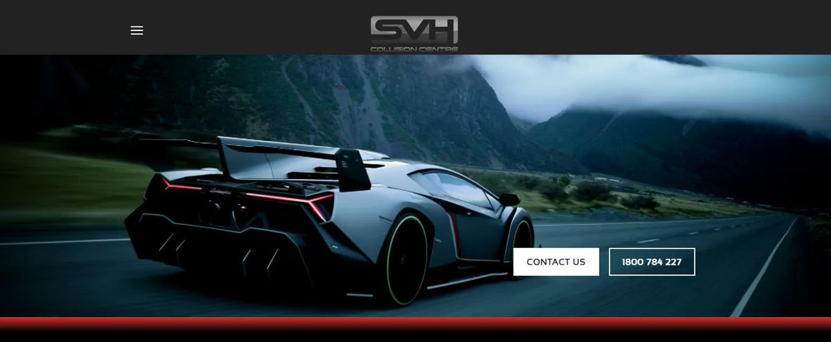 WebDesign_AU's tweet image. Dark and sleek, check out SVH Collision. buff.ly/3qMeSFP 🏎️🛣️🧑‍🔧