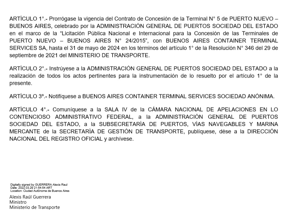 ferbeg59's tweet photo. 🔴NOVEDADES
#BACTSSA #Terminal5
El Ministerio de Transporte cumplió la sentencia judicial.
NOS EXTENDIÓ LA CONCESION DE LA TERMINAL HASTA MAYO 2024 🚢
Volvemos al trabajo!
Ahora a exigir que vuelvan los clientes.
#SeHizoJusticia
#PuertoDeBsAs
#ComercioExterior
💪🚢 https://t.co/MWPuUfU7G5