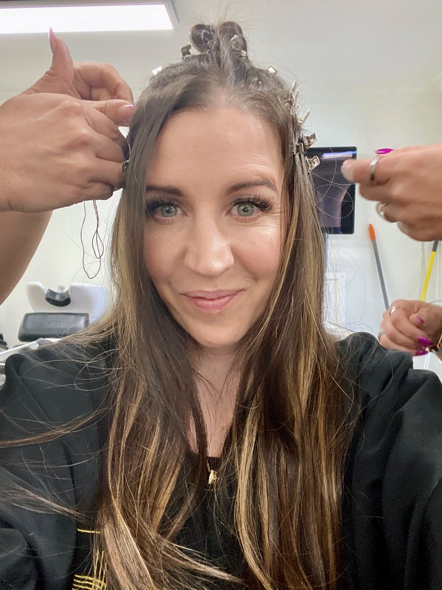 Hair day..  trying something new..