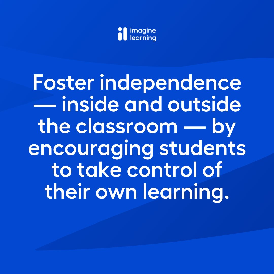 Foster independence — inside and outside the classroom — by encouraging students to take control of their own learning.

Find out more: bit.ly/3j0diM5

#StudentAgency #StudentVoice #StudentCenteredLearning #Teacher #Educator