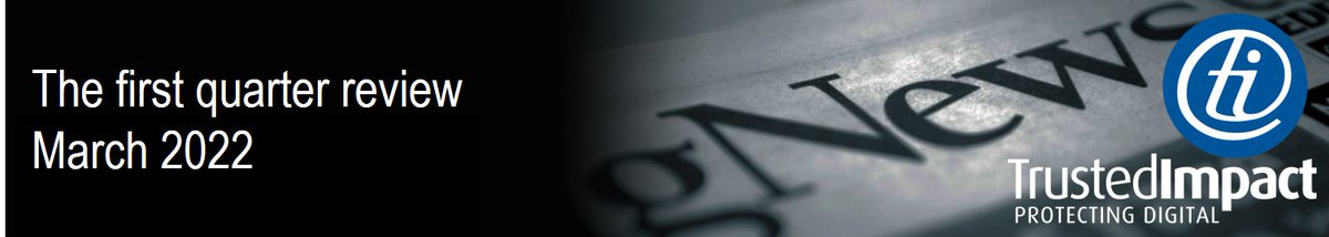 First quarter cyber insights with TrustedImpact. - mailchi.mp/trustedimpact/… Are you now considered Critical Infrastructure? Double check!  1/3 of data was never recovered even though a ransom was paid, and why a cyber incident isn’t just an IT issue, but a C-Suite problem.