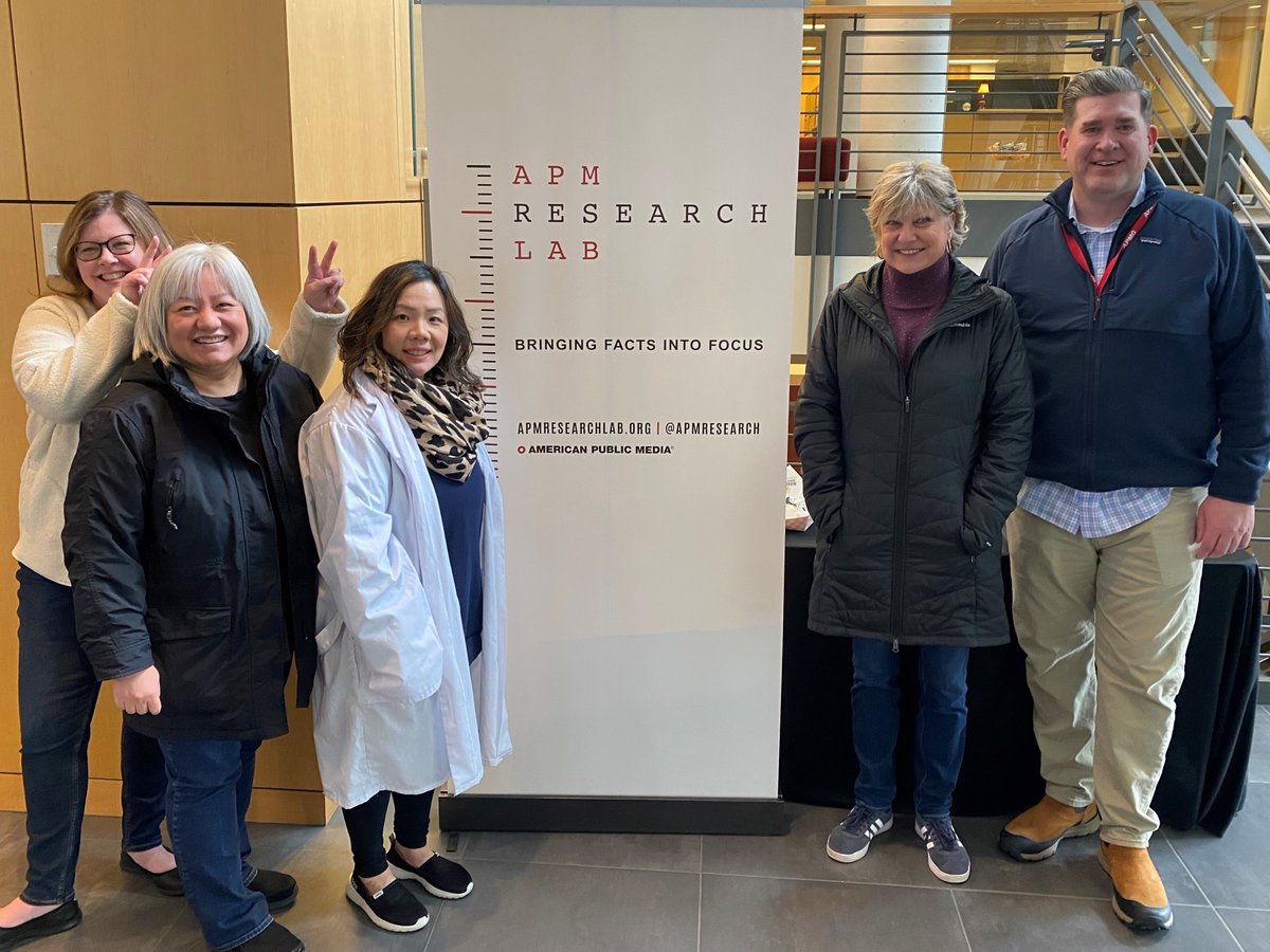 APMResearch's tweet photo. #LabVisitor x 5! Some of @MPR | @AmPubMedia’s most valuable Human Resources… from the HR department!
Thanks to Christine, Lee, Sai, Jenny and Jeff (@JeffCookHR) for all of the recruiting, training, HRIS work that makes our work possible. And let’s not forget payroll!😊 https://t.co/8ico0oU8HH