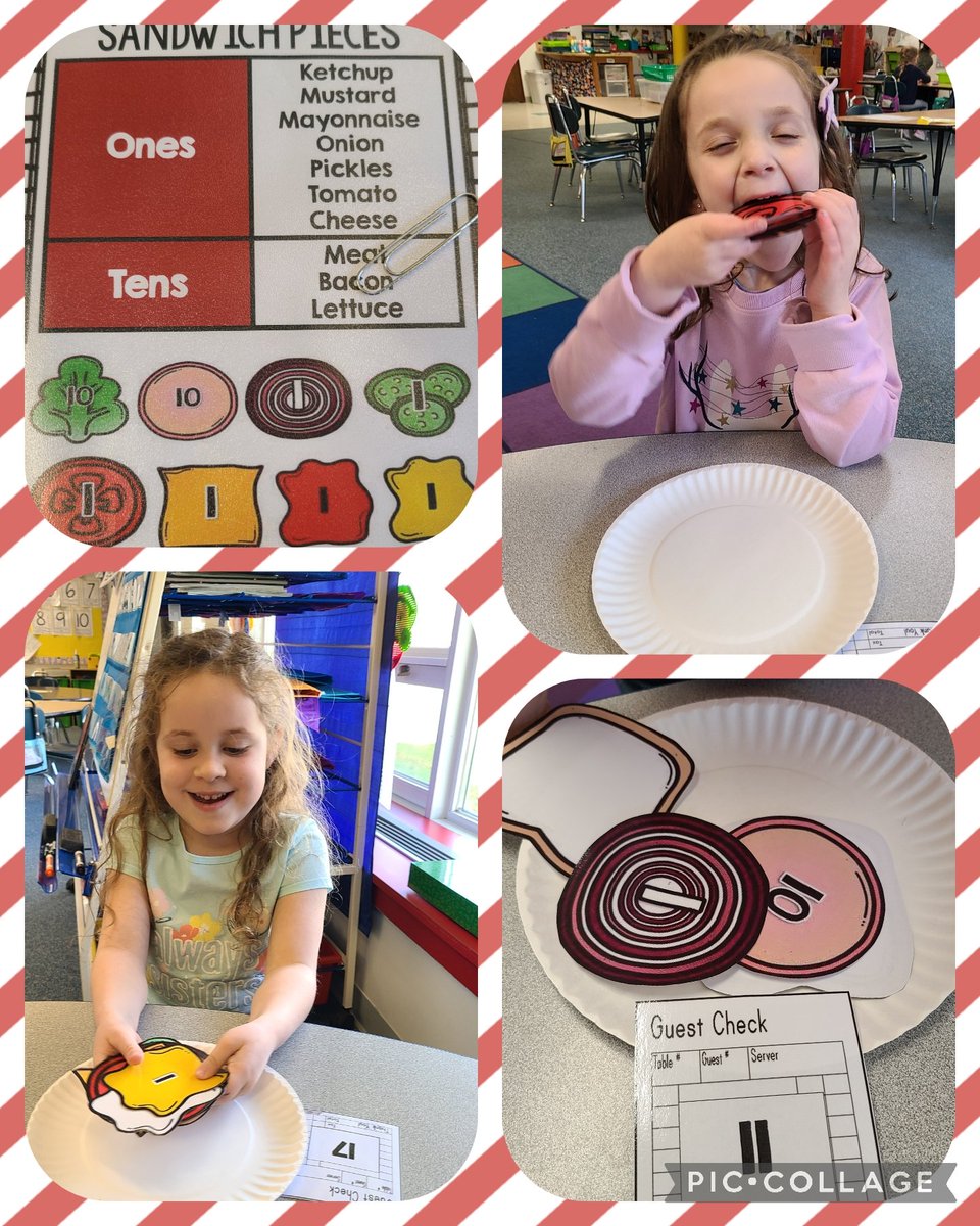 mrsjrocksk's tweet photo. Welcome to @SSSchoolWB 's Place Value Cafe. These little llamas enjoyed building and "eating" their teen number sandwiches! #wbwildcats https://t.co/GeZzI7Zm4a