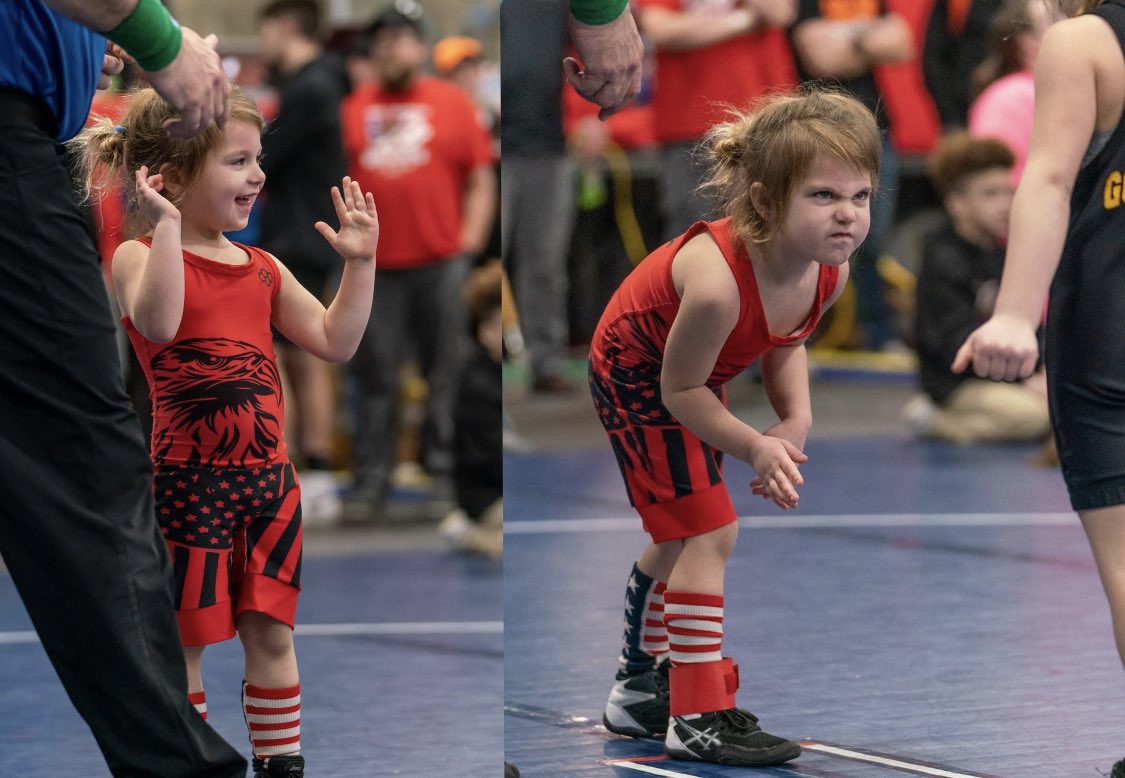 IAwrestle's tweet photo. Wrong captions only. 

😄 + 😡

📸 - @randiyeager13 https://t.co/eM6WNzzvRv