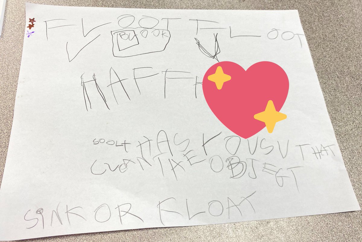 TKoppaithara's tweet image. We had a small group who wanted to investigate buoyancy. #sinkfloat 
To be continued! #Kindergarten