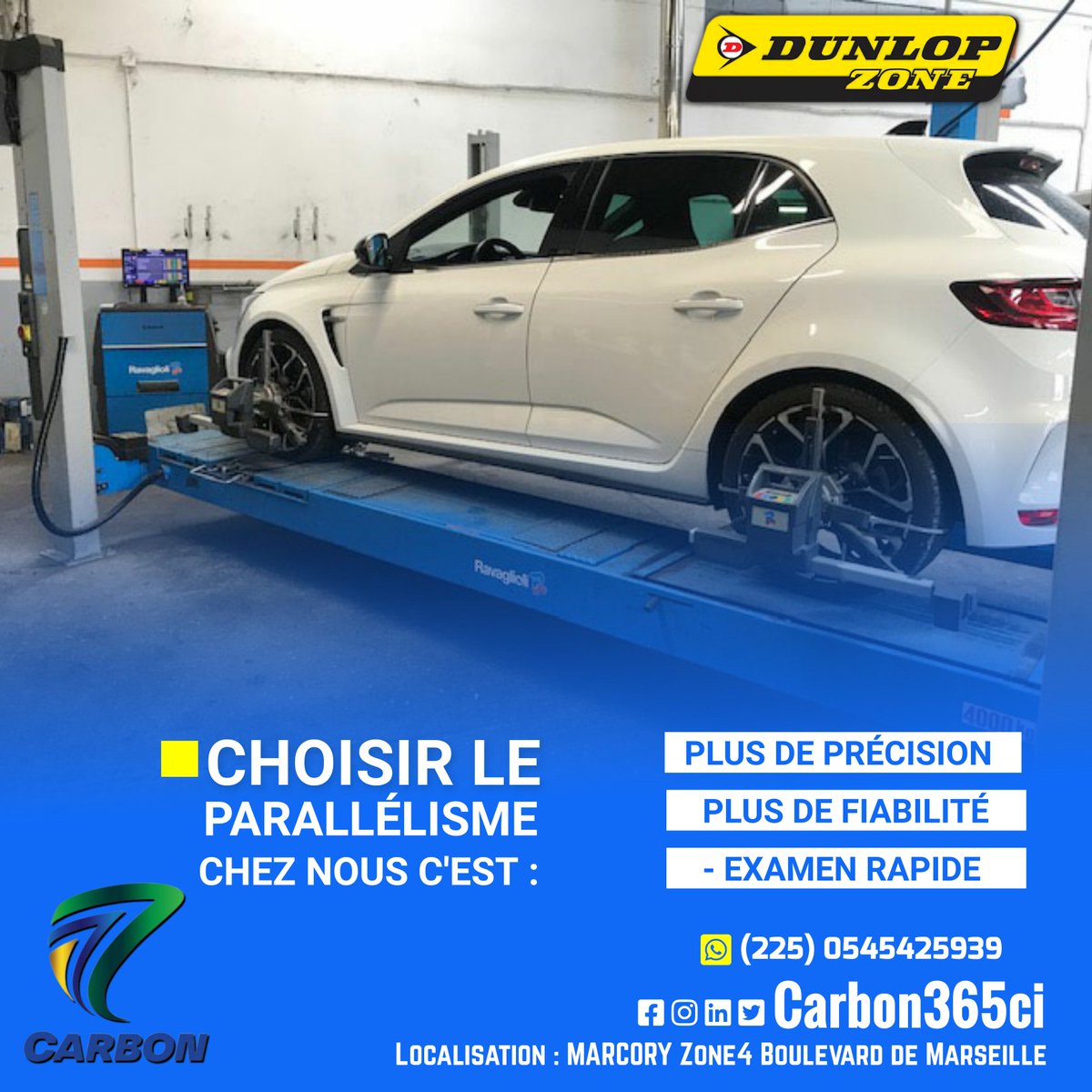 ci_carbon's tweet photo. ✔ Ici la solution parfaite pour une conduite🚘 plus sécurisée
.
.

.
.

#jeudi #thursday #parallélisme #pneus #pneu #tyres #wheels #dunlop #cotedivoire #civ225 #ivorycoast #abidjan #yamoussoukro
#Dunlop #bouake #korhogo #carbon365ci https://t.co/zGhMmliXR7