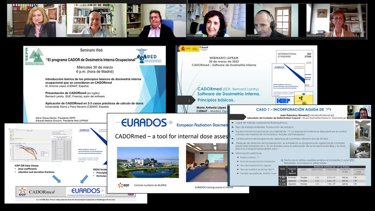 radioproteccion's tweet photo. El Seminario Web "El programa CADOR de Dosimetría Interna Ocupacional" se encuentra en el canal de la Red LAPRAM en YouTube:
https://t.co/qLZYdR7b73
Si deseas asistir a un curso gratuito sobre el programa CADOR, puedes llenar el siguiente formulario:
https://t.co/DZT8vK9rpH https://t.co/w4GyBeFVNw