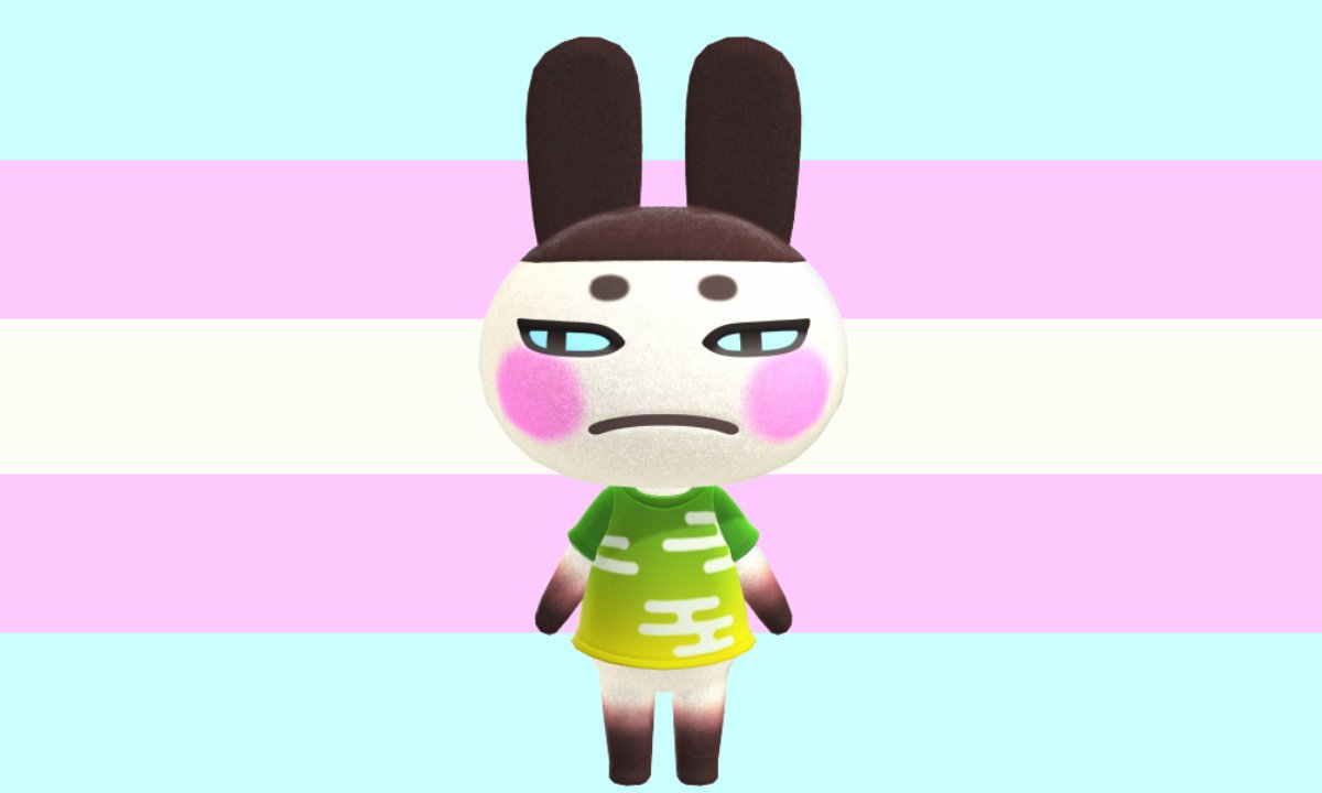 crossingflags's tweet photo. Today's pride flag colorpicked from Animal Crossing is the trans flag colorpicked from Genji! https://t.co/Xg3LMIyfYQ