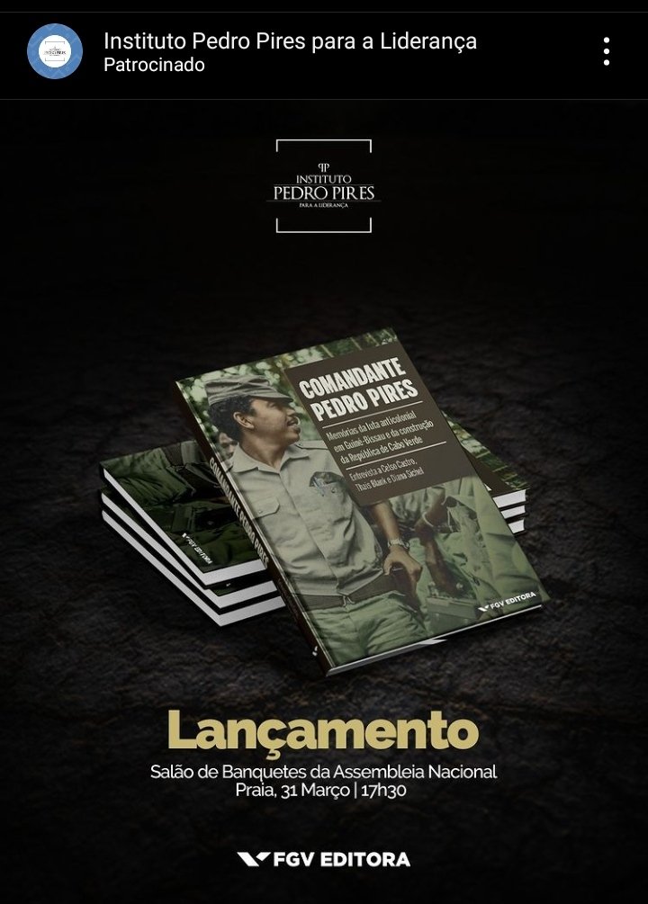 EmiKevin's tweet photo. amanhã será lançado na Cidade da Praia o livro "Memórias da luta anti-colonial em Guiné-Bissau e da construção da República de Cabo Verde" da autoria do ex-combatente, ex-Primeiro-ministro e ex-Presidente da República de CV, Pedro Pires. https://t.co/vtf408rGUK