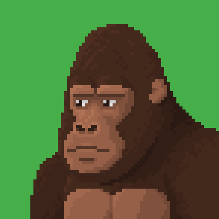 gorillabits_NFT's tweet photo. We want Gorillabytes to be top tier pfps, so we have altered the shading to make them stand out more when scaled down.🦍👍
#NFT #NFTCollection #NFTCommunity #gorillabytes https://t.co/1eEO2yRjpp