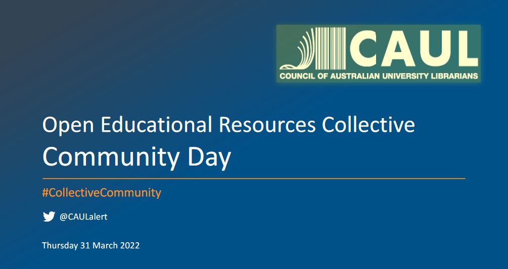 pdjewell's tweet photo. The Future of Open Access and Open Textbooks is Unwritten: 

Looking forward to joining the OER #CollectiveCommunity Day shortly with @CAULalert 

https://t.co/mBlbzi4ni3 #OpenTextbooks #Libraries #AcademicTwitter #OA https://t.co/3oaDqdhOIr