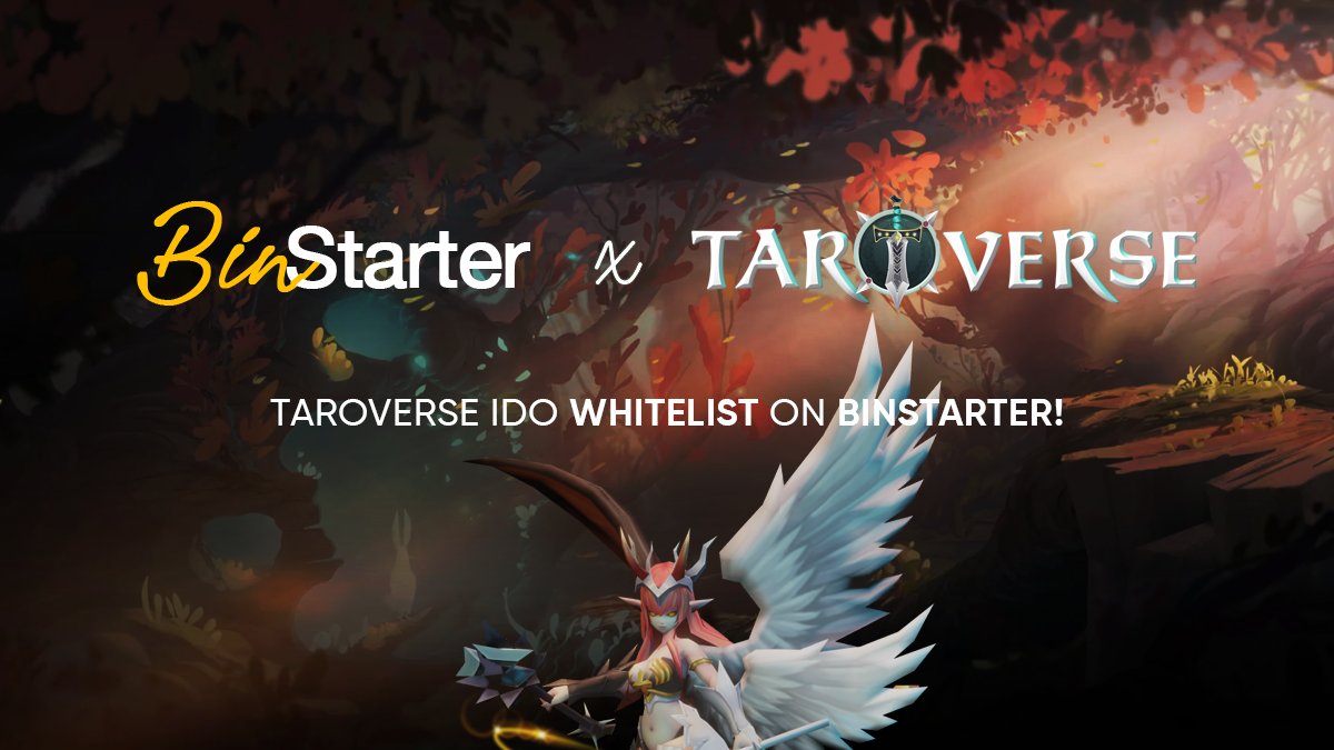 🥳 Whitelist and Gleam for @TAROVERSEcom IDO is Public!

🗓 Whitelist: April 4th - April 24th, UTC 16:00
🗓 Gleam: April 4th - April 25th, UTC 12:00

Whitelist Details Here( $BSR Staking Required ): binstarter.medium.com/taroverse-ido-…

Gleam (No $BSR Required): gleam.io/kHOQ0/binstart…