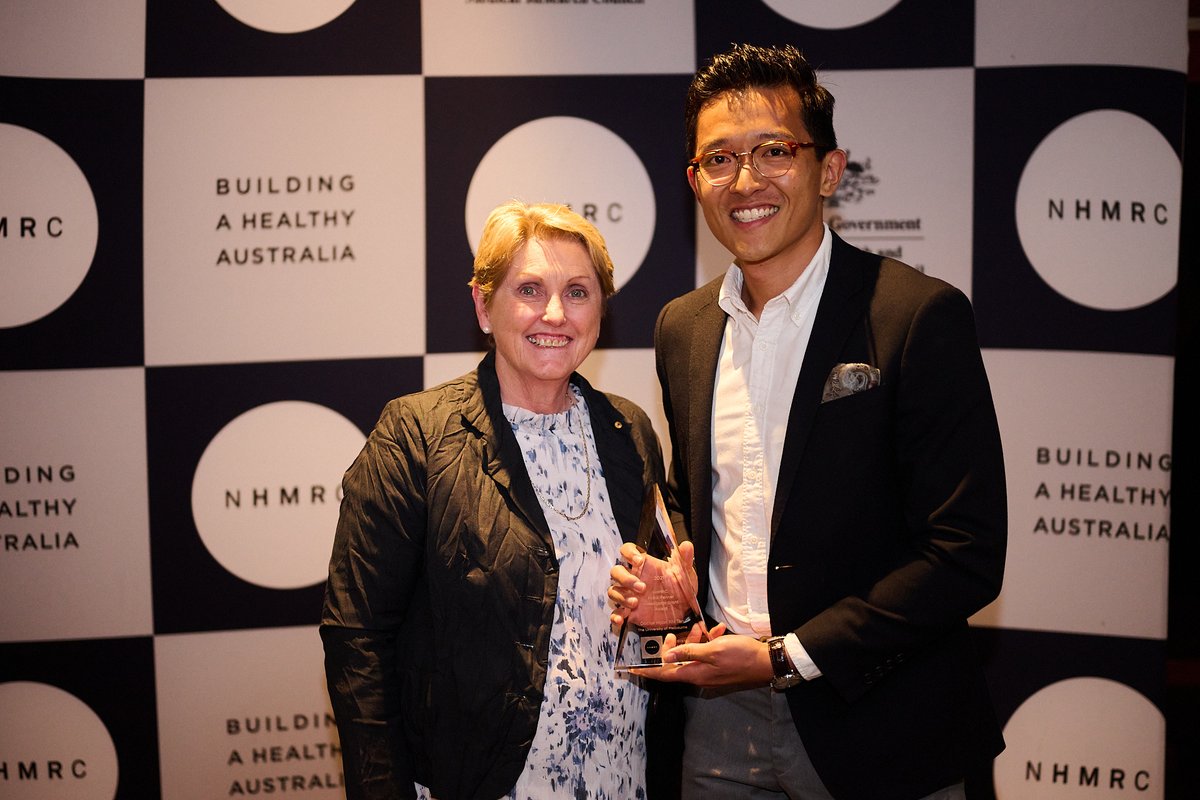 Hyonxhi's tweet photo. Thank you #NHMRC for the Frank Fenner IG award. Truly an honour.
 
*Imma let myself finish*... but this one really belongs to team @viralvaxlab. I stand on the shoulders of giants &amp; amazing mentors in the team that led to this.

#NHMRCawards https://t.co/olP619XyeK