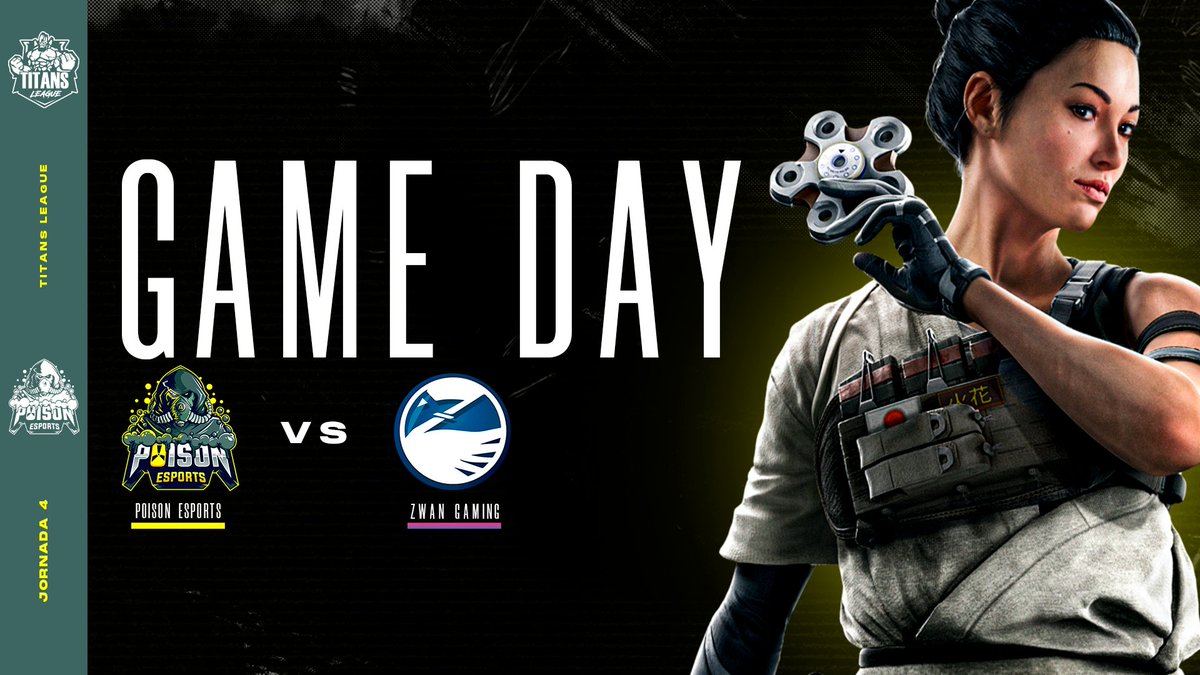 Tras problemas que tuvimos en la jornada anterior seguimos nuestra travesía en la <a href="/TitansLeague1/">Titans League</a>, disputando la joranda 4 dandolo todo por ganar!

⏱HOY 6:30 PM MX.
🆚<a href="/zwan_gg/">🦢Zwan Gaming🦢</a>
💻 twitch.tv/titansleague

#LETSGOPOISON #WEAREPOISON