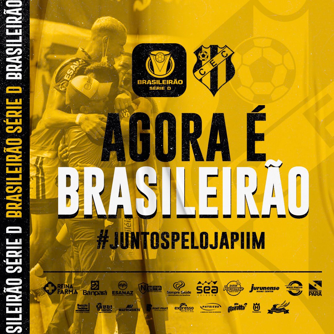 Castanhalec1924's tweet photo. ALÔ NAÇÃO AURINEGRA!
Agora nosso foco total é Brasileirão! Falta pouco para nosso estreia no Campeonato Brasileiro da Série D.
Vamos Juntos com o JAPIIM!
💛🖤💛🖤💛🖤💛🖤💛🖤
#BrasileiroSerieD #JuntosPeloJapiim #Castanhal #CEC #Japiim https://t.co/jjdNX2Eq8D