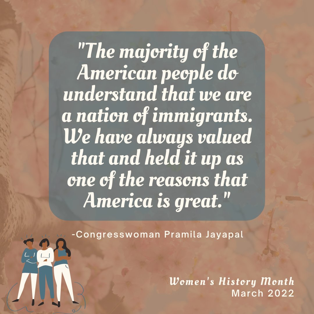 buildNMAP's tweet photo. Congresswoman Pramila Jayapal, elected in 2016 from Washington State, is the first Indian American woman to serve in the US House of Representatives. Click the link to read more! https://t.co/34JyjTqLF6 #WomensHistoryMonth #WHM @RepJayapal https://t.co/4hQOH4vG0c