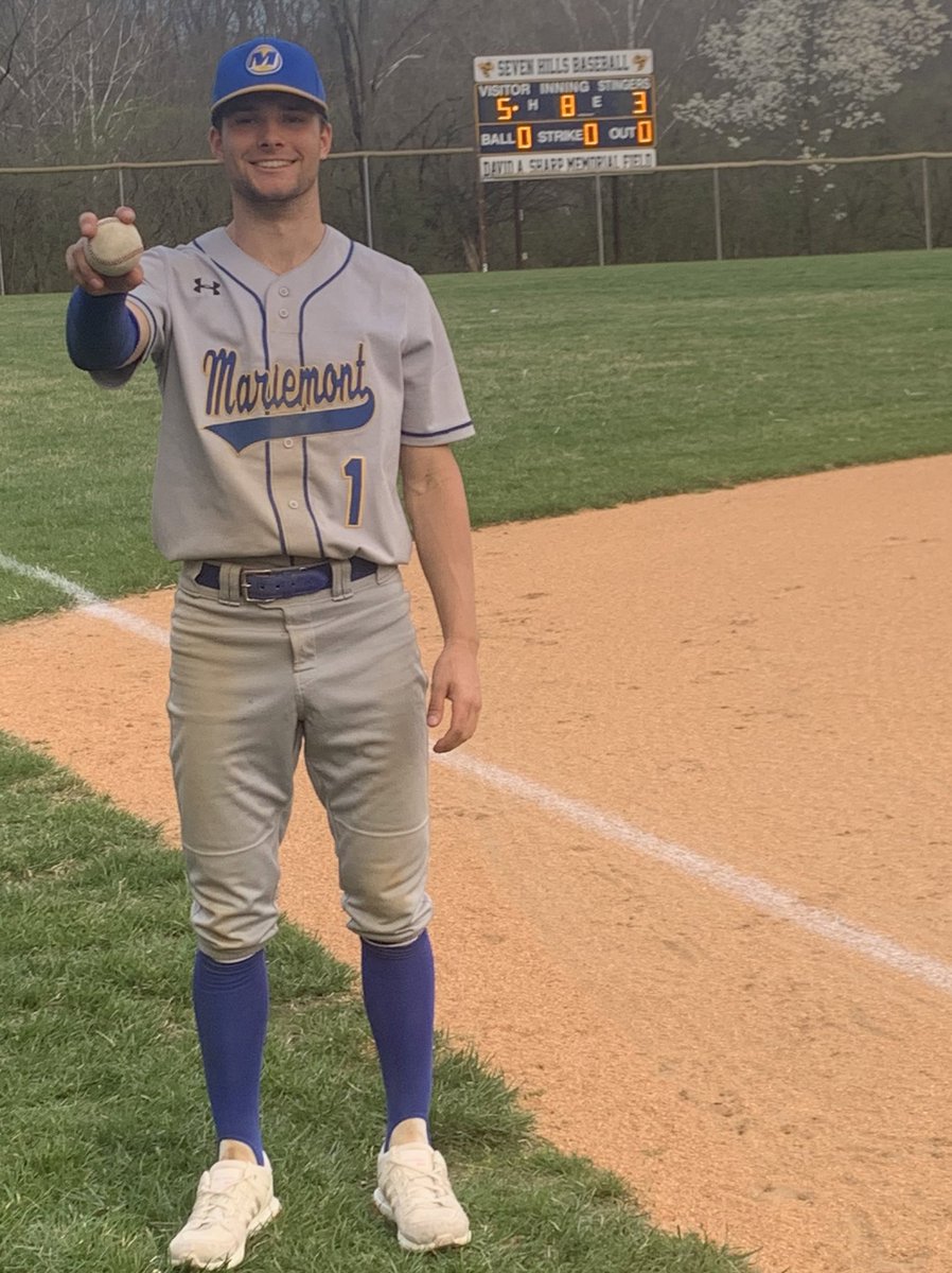 MMontBaseball's tweet photo. Senior Quinn Benner notched his first HR today as the Warriors top 7Hills 5-3. Proud of the guys for battling today! It was a total team effort! @mmontad https://t.co/kPO9fW10BJ