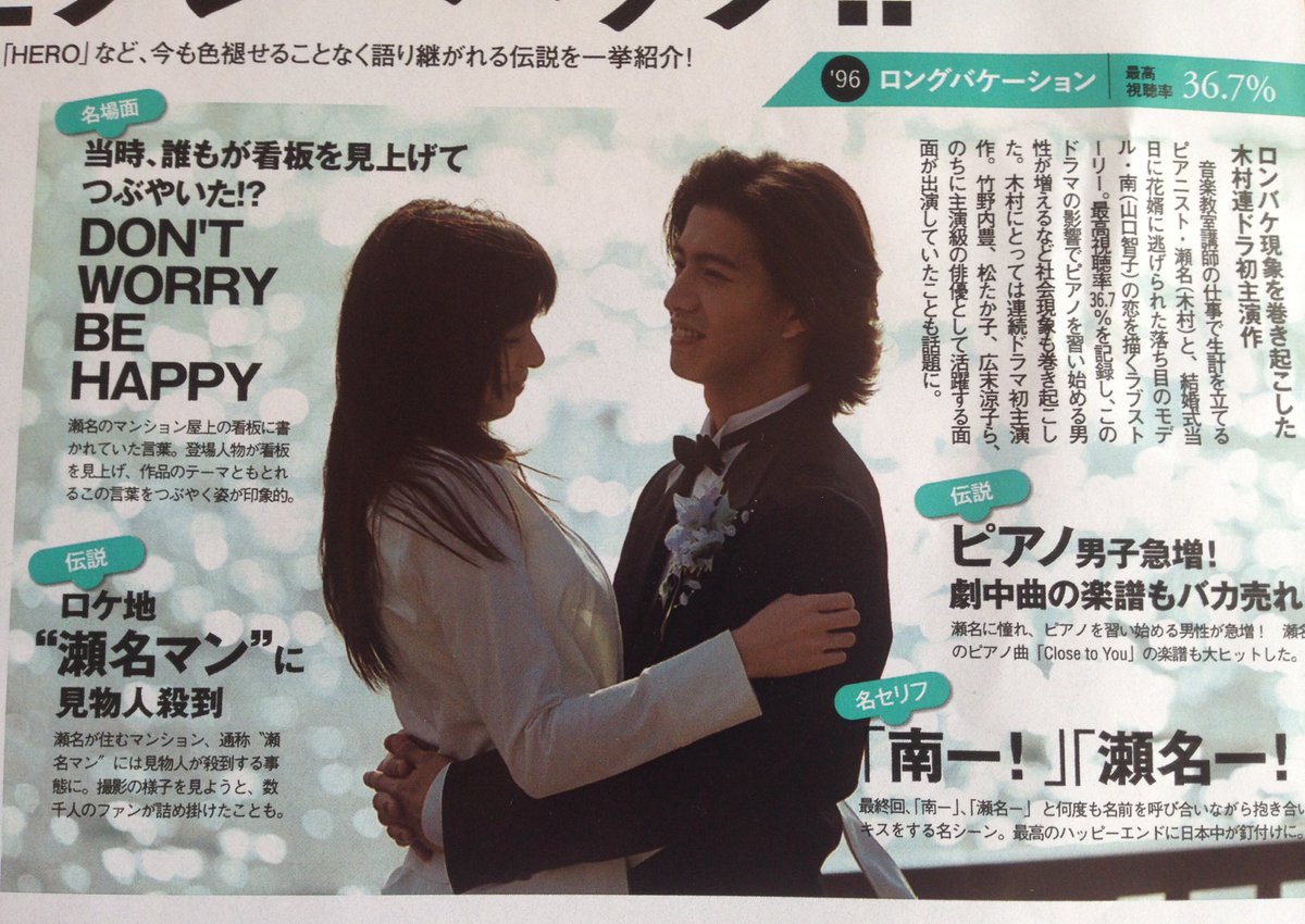 1993年のあすなろ白書の取手くんで拓哉が20才の時に大ブレイクしてから